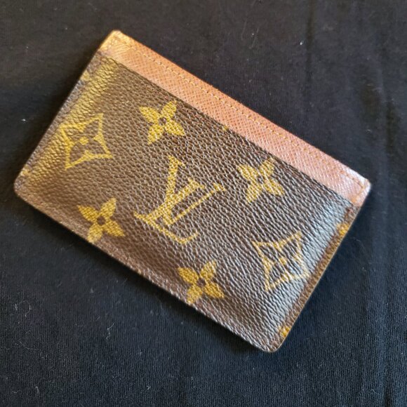 Louis Vuitton Brown and Gold Card Holder - Picture 2 of 6